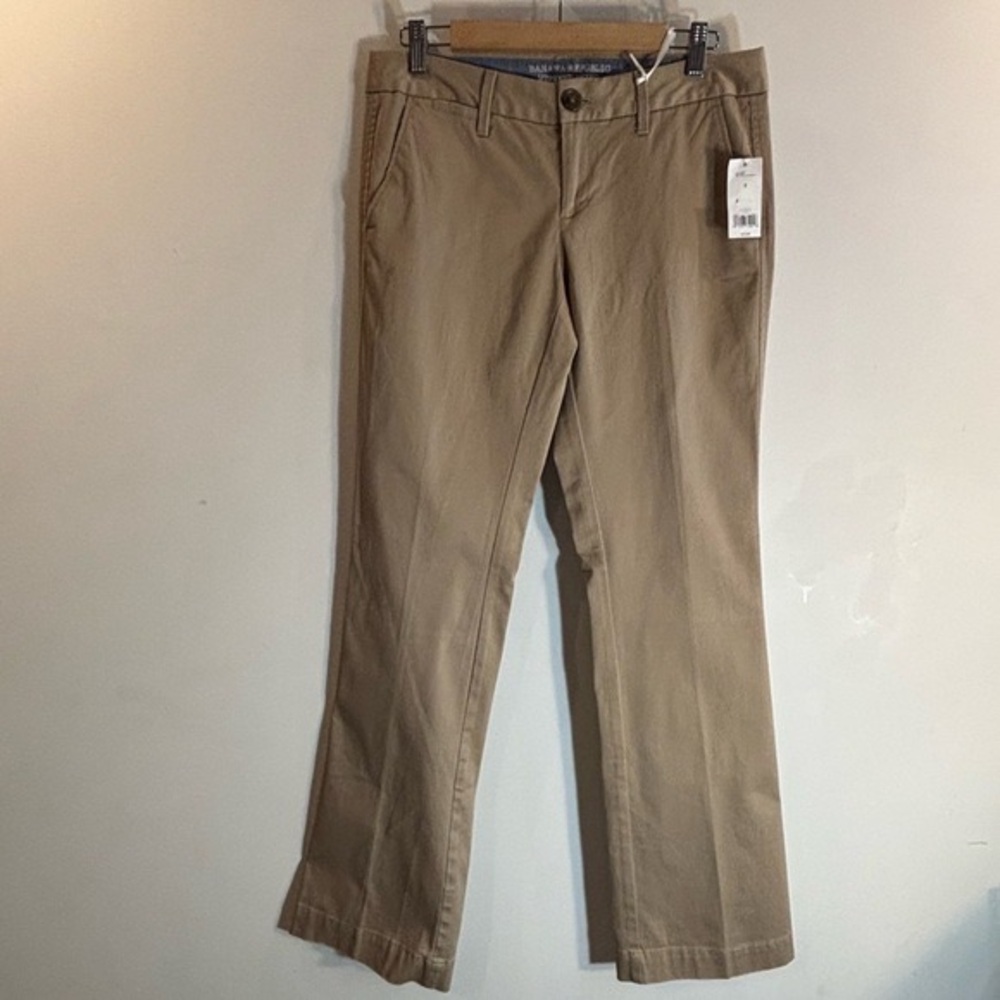 Banana Republic Slim Straight Chino Pants - Khaki